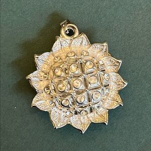 Sterling Silver Sunflower Pendant